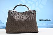 Bottega Veneta Taupe Andiamo Bag 32cm - 6
