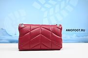 Saint Laurent Loulou Puffer Small Shoulder Bag in Red 29cm - 5
