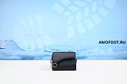 Dior Saddle Wallet Mini Grained Black Gold 11cm - 1