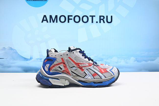 Balenciaga Runner Grey Blue Red Black 677403W3RB61264 - 1