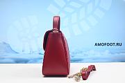 Gucci GG Marmont Top Handle Matelasse Small in Red 27cm - 2