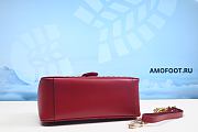 Gucci GG Marmont Top Handle Matelasse Small in Red 27cm - 5