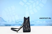 CD Signature Hobo Mini Bag Blue Dior Oblique Jacquard 23cm - 6