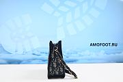 CD Signature Hobo Mini Bag Blue Dior Oblique Jacquard 23cm - 5