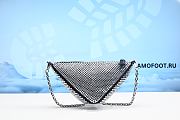 Prada Crystal-Studded Satin Pouch Crystal 26cm - 3