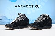 Lanvin Leather Curb Sneaker Black FM-SKRK11-DOTS-P2310 - 5