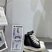 Rick Owens Jumbo Lace Padded Sneaks Black Milk RU02C7892-911 - 6