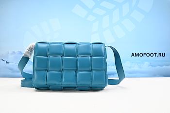 Bottega Veneta Padded Intreccio Cassette Crossbody Bag Mallard 26cm