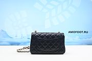 Chanel Quilted Mini Rectangular Flap With Charms Black Lambskin Gold Hardware 20cm - 6