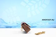 Gucci GG Marmont Super Mini Leather Shoulder Bag in Brown 16cm - 6
