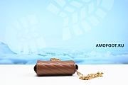 Gucci GG Marmont Super Mini Leather Shoulder Bag in Brown 16cm - 5