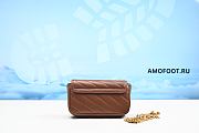 Gucci GG Marmont Super Mini Leather Shoulder Bag in Brown 16cm - 3