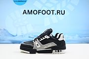 Louis Vuitton LV Trainer Black Grey White 1AAHS3 - 6
