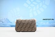 Fendi Baguette Mini Jacquard FF Fabric Bag Brown 24cm - 2