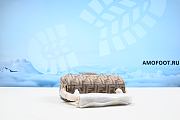 Fendi Baguette Mini Jacquard FF Fabric Bag Brown 24cm - 3