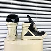 Rick Owens GeoBasket Oversized Eylet Black Milk RU02B2894-LPOW1-911 - 6