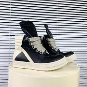 Rick Owens GeoBasket Oversized Eylet Black Milk RU02B2894-LPOW1-911 - 5