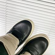 Rick Owens GeoBasket Oversized Eylet Black Milk RU02B2894-LPOW1-911 - 4