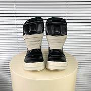 Rick Owens GeoBasket Oversized Eylet Black Milk RU02B2894-LPOW1-911 - 3
