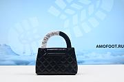 Chanel Kelly Mini Shopping Bag Mini 23K Shiny Aged Calfskin Black 19cm - 6