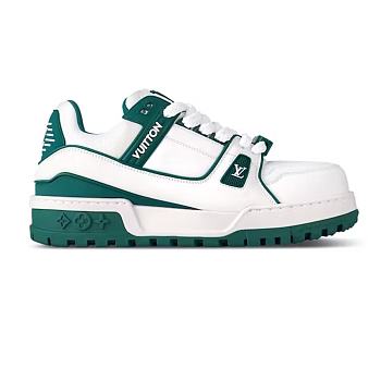 Louis Vuitton LV Trainer Maxi Sneaker White Green 1ACI0M