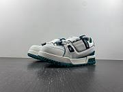 Louis Vuitton LV Trainer Maxi Sneaker White Green 1ACI0M - 5
