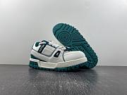 Louis Vuitton LV Trainer Maxi Sneaker White Green 1ACI0M - 4