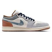 Air Jordan 1 Low SE Phantom Repaired Denim Swoosh FZ5042-041 - 1