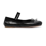 Miu Miu Ballerinas Black Leather 5F794D_XUU_F0002_F_A005 - 1