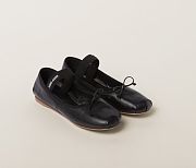 Miu Miu Ballerinas Black Leather 5F794D_XUU_F0002_F_A005 - 5