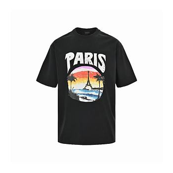 Balenciaga Paris Tropical T-shirt Medium Fit Black