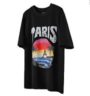 Balenciaga Paris Tropical T-shirt Medium Fit Black - 5