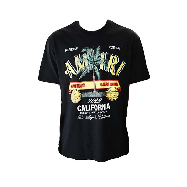 AMIRI Rum Label T-shirt Black - 1