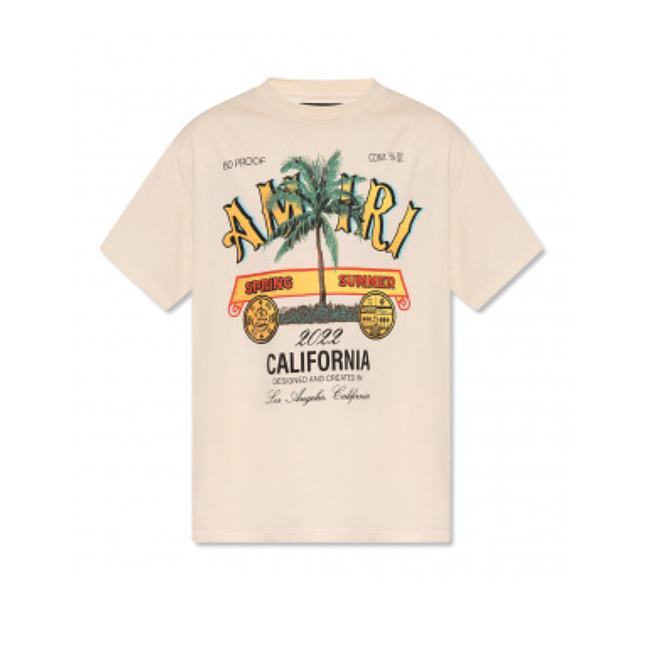 AMIRI Beige Other Materials T-shirt Yellow - 1