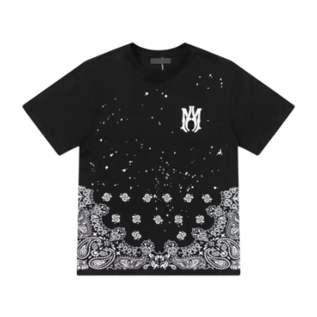 Luxury Polar style Pop fashion Street T-shirt Short sleeve monogram black - 1