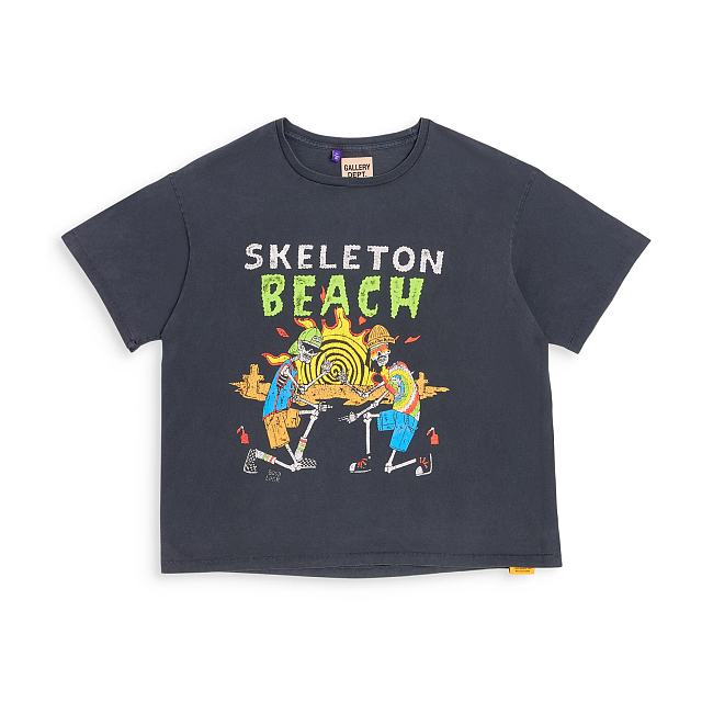 Gallery Dept. Skeleton Beach T-shirt Vintage Black - 1