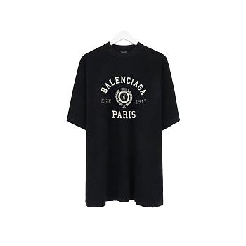 Balenciaga College 1917 T-Shirt Black/White