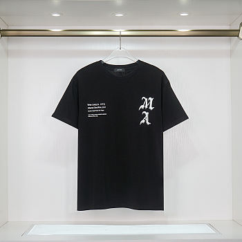 AMIRI x Wes Lang Checker Skull T-Shirt Black
