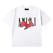 AMIRI Rabbit Logo T Shirt White - 1