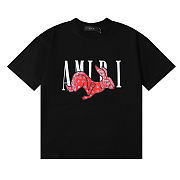 AMIRI Rabbit Logo T Shirt Black - 1