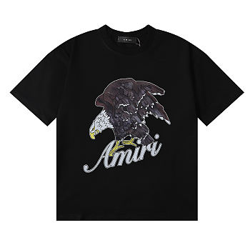 Amiri Eagle T-shirt Black color