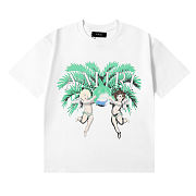 Amiri T-shirt Front logo print Back airbrushed graphics white color - 1