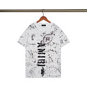 Amiri Los Angeles White Crewneck T-Shirt - 1