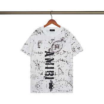 Amiri Los Angeles White Crewneck T-Shirt