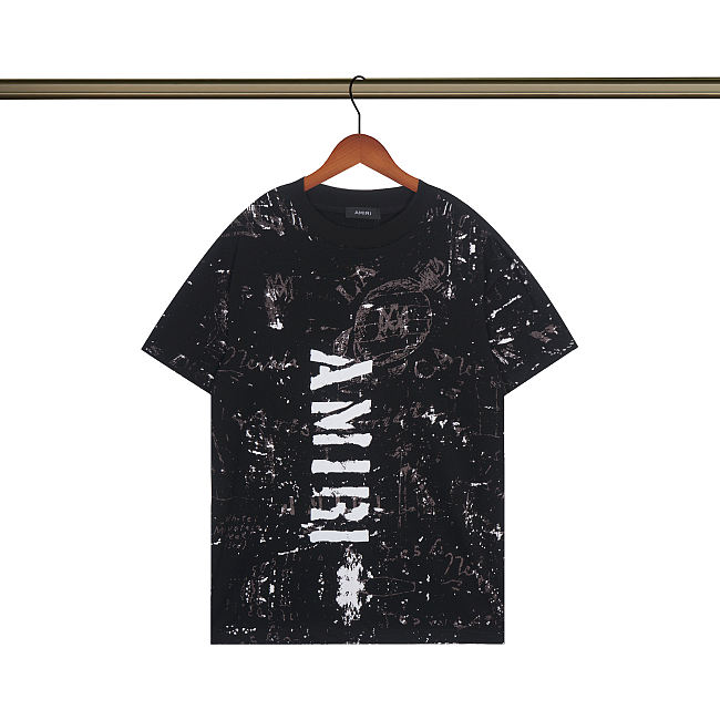 Amiri Los Angeles Black Crewneck T-Shirt - 1