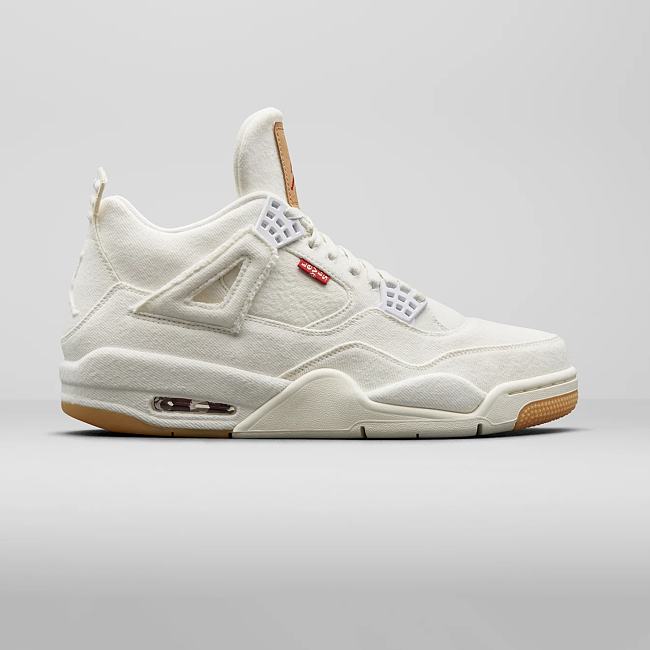 Air Jordan 4 Retro Levi's White (Levi's Tag) AO2571-100 - 1