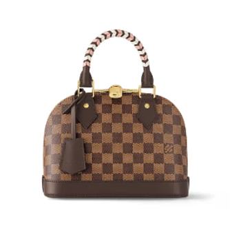 Louis Vuitton Damier Ebene coated canvas N40447 Braided Alma BB 24cm