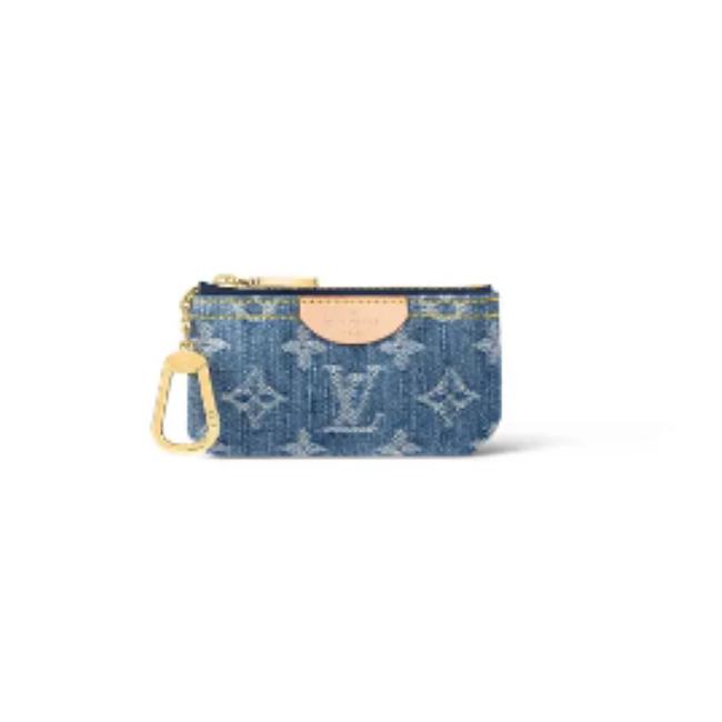 Louis Vuitton M82961 Key Pouch Denim Blue 12cm - 1