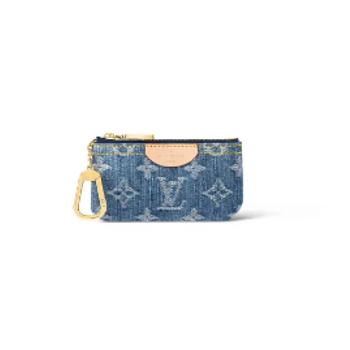 Louis Vuitton M82961 Key Pouch Denim Blue 12cm