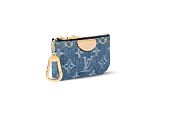 Louis Vuitton M82961 Key Pouch Denim Blue 12cm - 4